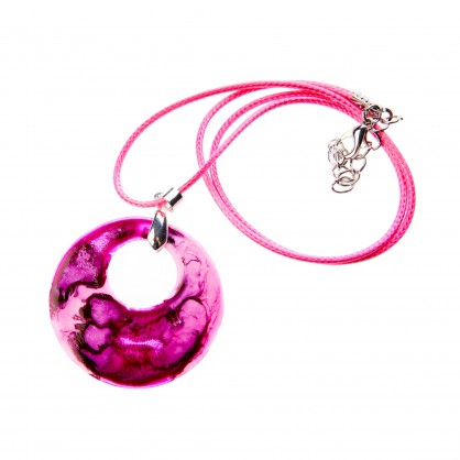 přívěsek XXIII - srdce - malované sklo (ruční výroba)