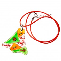 přívěsek XXIV - malované sklo (ruční výroba)