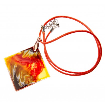 přívěsek XXXI - malované sklo (ruční výroba)