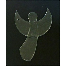 anděl střední čiré sklo (ruční výroba)