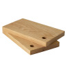 jasanové kuchyňské prkénko 25 × 15 × 2 cm – s otvorem, ruční výroba | FajnýObchůdekCZ