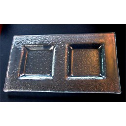 dvojmiska čírá - svícen (ruční práce)