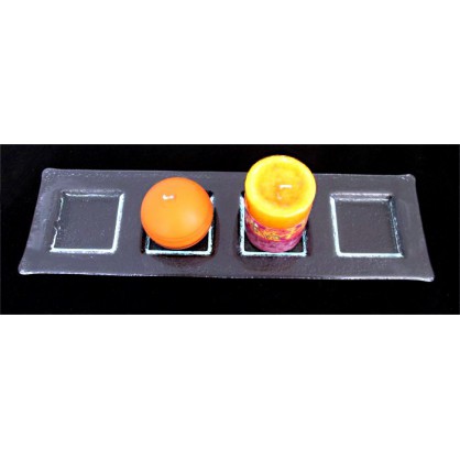 čtyřmiska čirá - svícen (ruční práce)