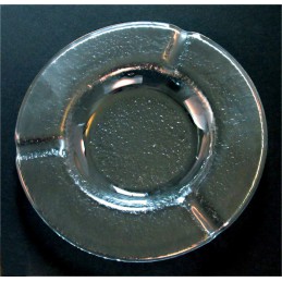 popelník skleněný čirý (ruční práce)