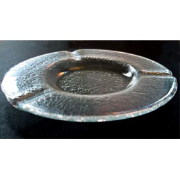 popelník skleněný čirý (ruční práce)