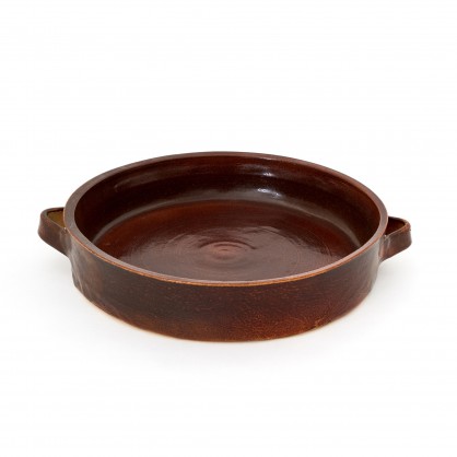 pekáč kulatý prům. 29cm - kameninová forma na pečení (ruční výroba)