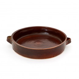 pekáč kulatý prům. 29cm - kameninová forma na pečení (ruční výroba)