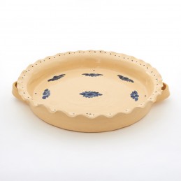 koláč / pizza prům. 33cm světlý - kameninová forma na pečení (ruční výroba)