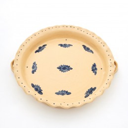 koláč / pizza prům. 33cm světlý - kameninová forma na pečení (ruční výroba)