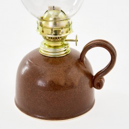 petrolejová lampa - kameninová petrolejka (ruční výroba)