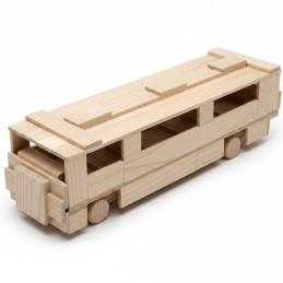 model autobusu – dřevěný...